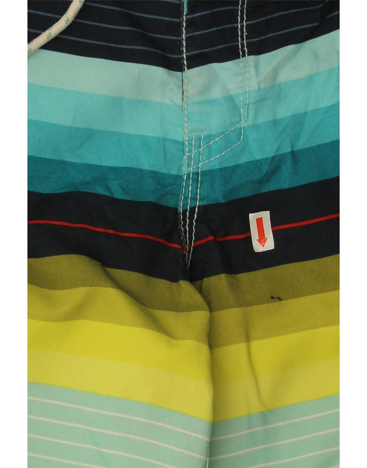 Billabong Short de Bain Garçon 15-16 ans Polyester Rayé Multicolore