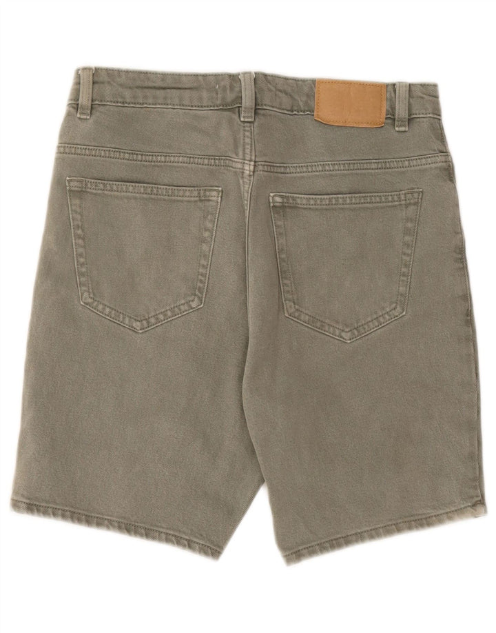 Zara Short en jean pour homme EU 38 Small W30 Kaki Coton