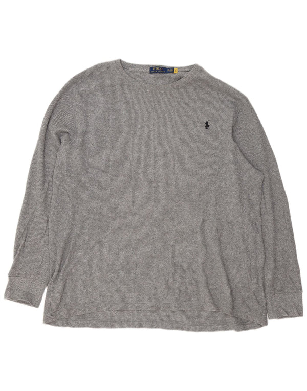 Polo Ralph Lauren Haut à manches longues pour hommes 2XL Gris Coton
