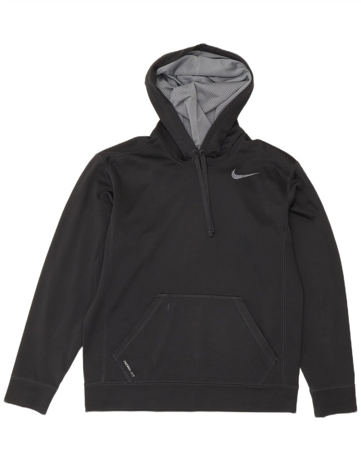 Nike Pull à capuche Therma-Fit pour homme Noir moyen Polyester