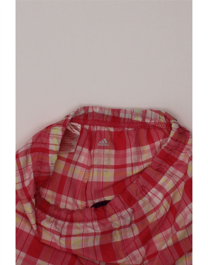 ADIDAS Short décontracté pour filles 3-4 ans W20 Rose à carreaux en polyester