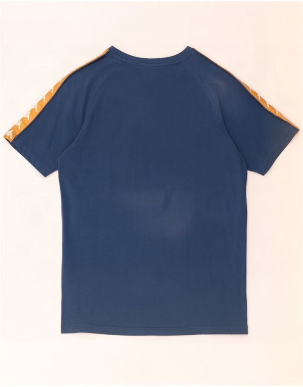 Kappa Mens Graphic T-Shirt Top XL Navy Blue Colourblock Cotton