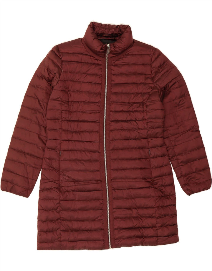 MASSIMO DUTTI Womens Padded Coat UK 16 Large Burgundy Polyester Vintage Massimo Dutti and Second-Hand Massimo Dutti from Messina Hembry 