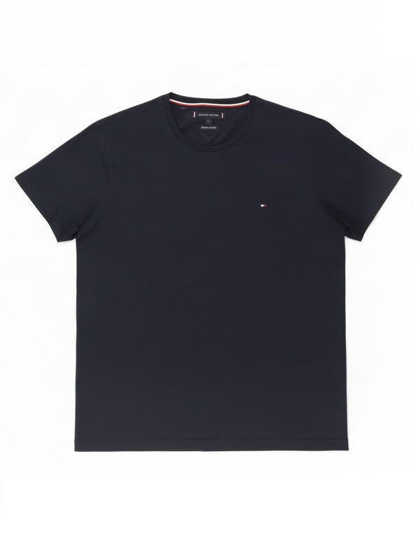 Tommy Hilfiger T-Shirt Homme Haut Large Bleu Marine Coton