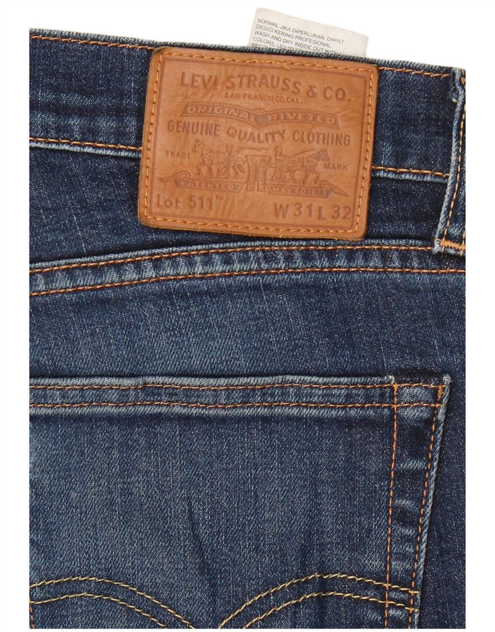 Levi's Jean Slim 511 Femme W31 L32 Bleu Marine Coton