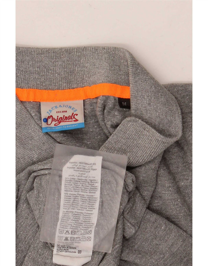 Jack & Jones Polo Graphique Homme Gris Moyen Moucheté Coton