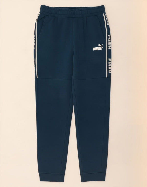 Puma Pantalon de Survêtement Graphique Joggers Homme Bleu Marine Moyen Coton
