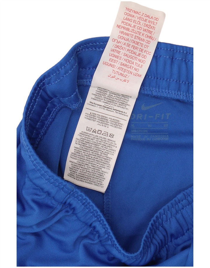 Short de sport Nike Dri Fit pour garçon 13-14 ans XL Bleu Polyester