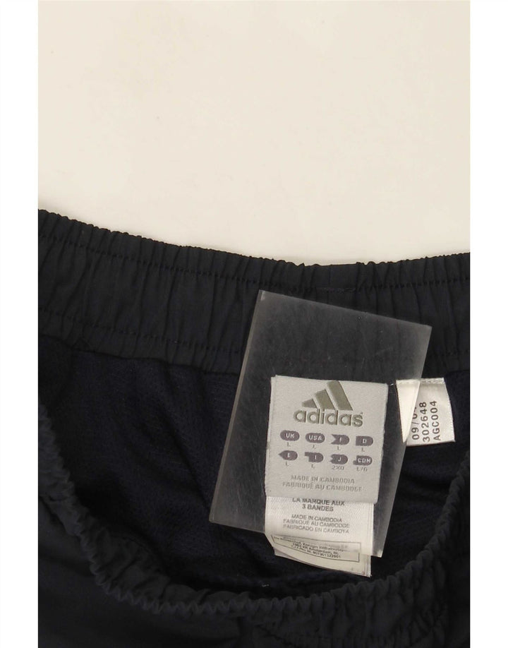 Adidas Pantalon de survêtement pour homme Joggers Large Polyester rayé bleu marine