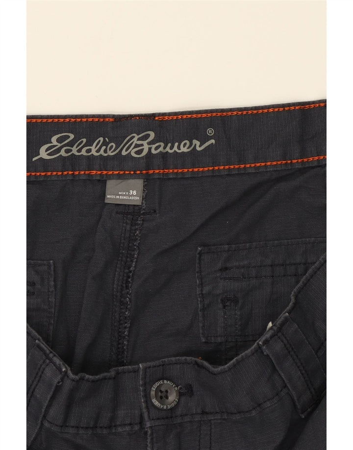 EDDIE BAUER Mens Cargo Shorts W36 Large  Black Cotton Vintage Eddie Bauer and Second-Hand Eddie Bauer from Messina Hembry 