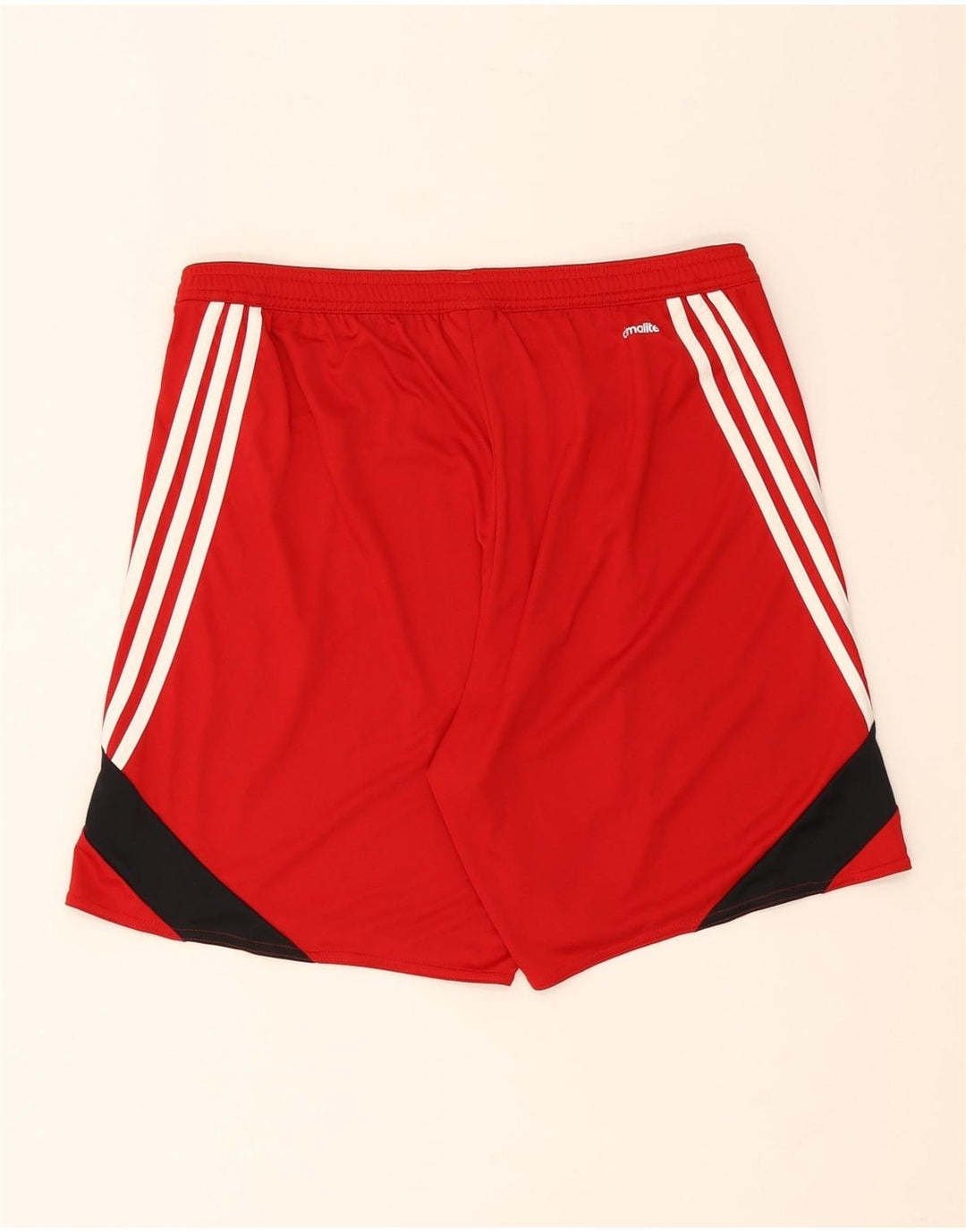 Adidas Short de sport Climalite pour homme Large Rouge Colorblock Polyester