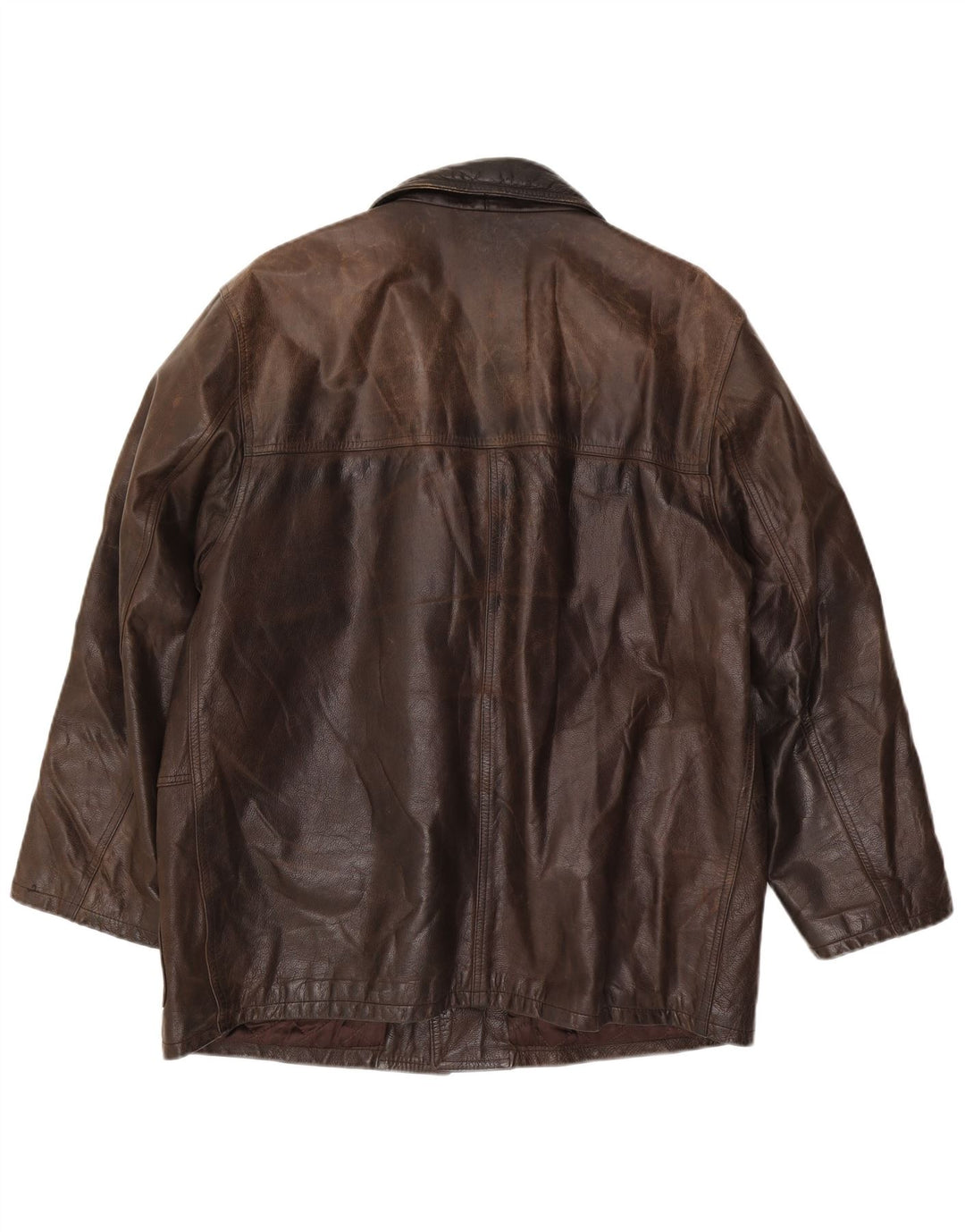 RELISH Veste en cuir pour homme UK 40 Grand cuir marron