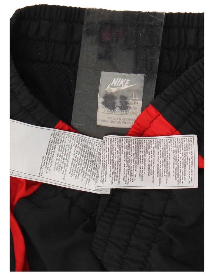 Nike Pantalon de survêtement pour homme Large Noir Colorblock Polyester