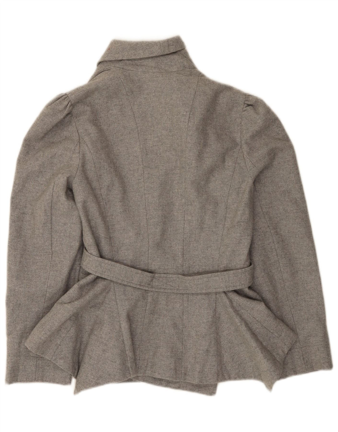 Topshop Veste Blazer Femme UK 10 Petit Gris Polyester