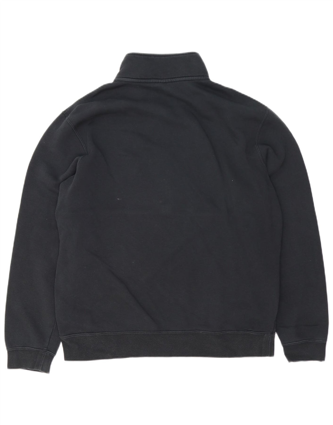 NIKE Sweat-shirt à col zippé pour homme Grand coton noir
