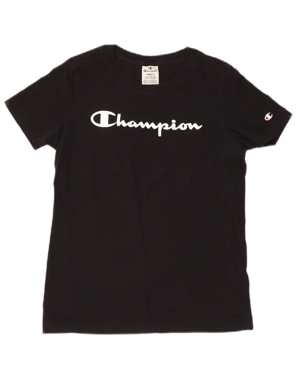 Champion T-shirt graphique pour femme UK 10 Small Noir