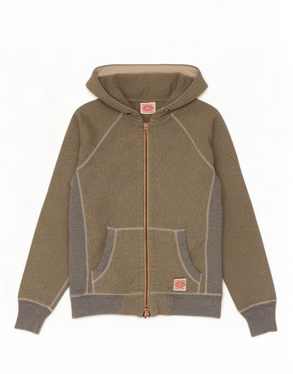 Superdry Pull à capuche zippé pour homme en coton color block grand gris