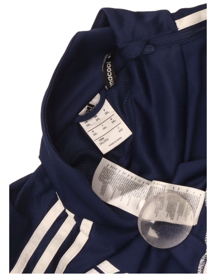 Adidas Hommes Climacool Zip Neck Pull Survêtement Top 2XL Bleu Marine