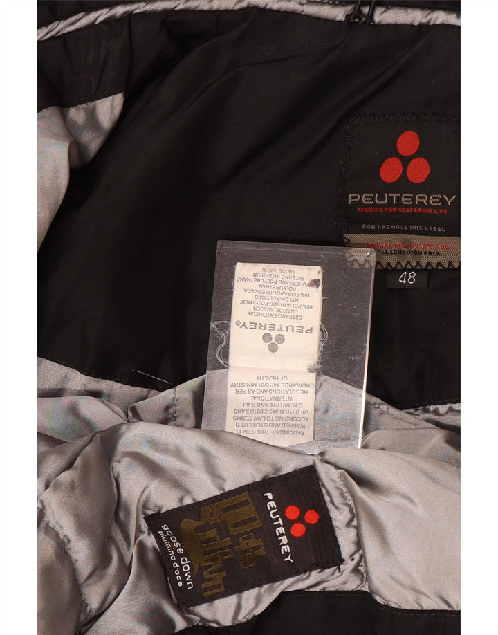 PEUTEREY Manteau matelassé à capuche IT 48 XL Noir Polyamide