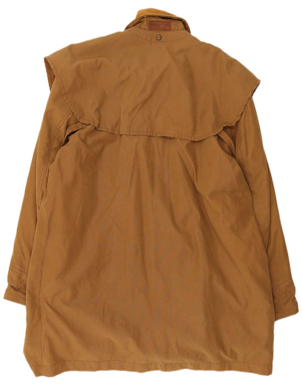 Marlboro Classics Manteau Capelet Homme UK 40 Grand Coton Beige