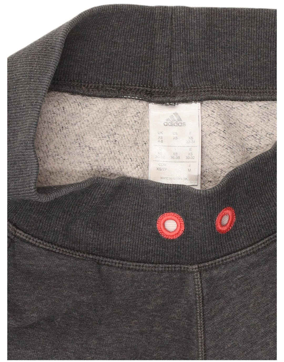 ADIDAS Pantalon de survêtement graphique pour femme Joggers UK 4/6 XS Gris Coton