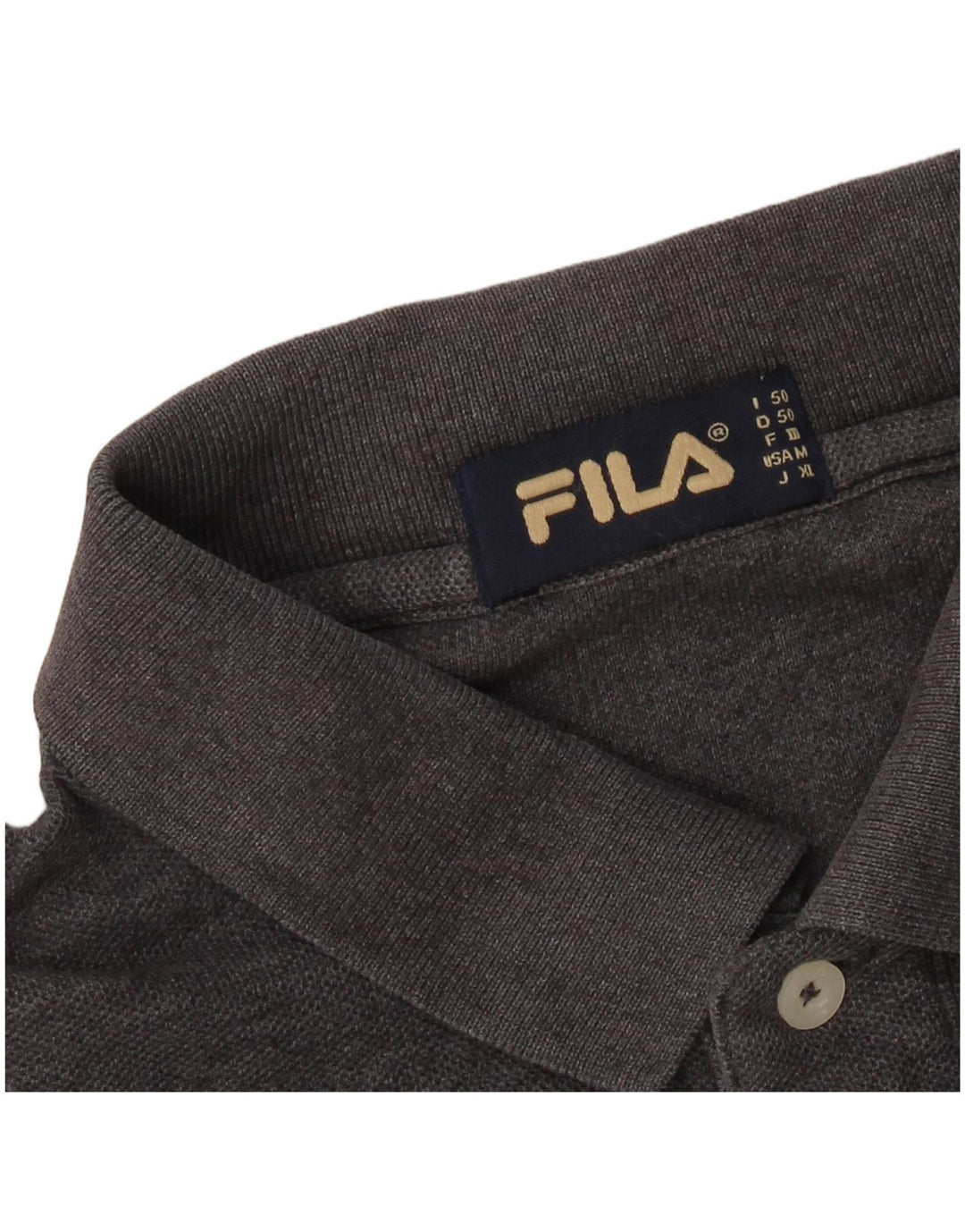 FILA Polo Homme IT 50 Gris Moyen