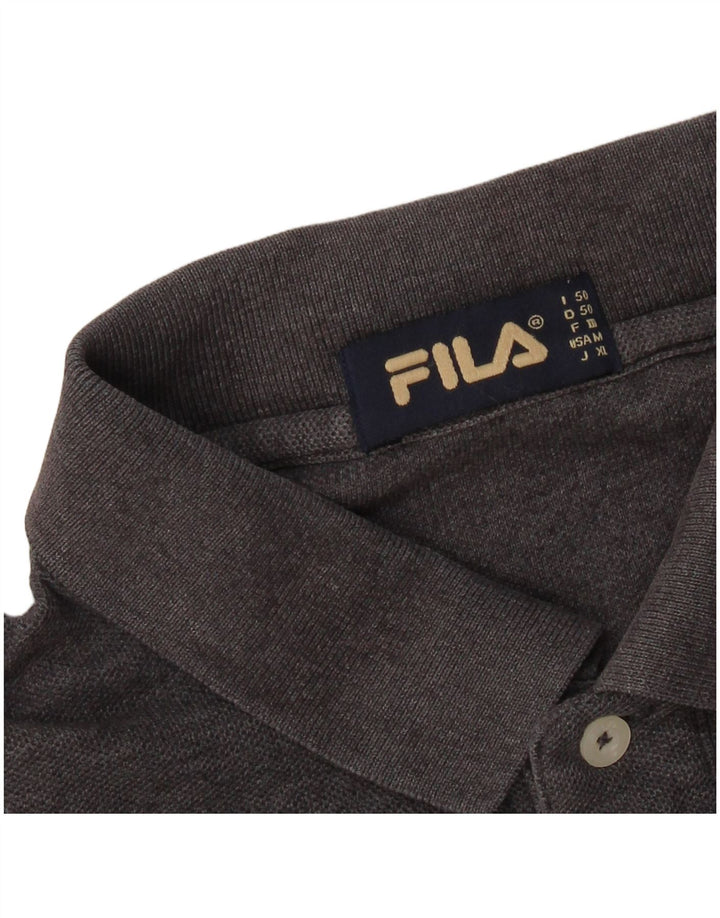 FILA Polo Homme IT 50 Gris Moyen