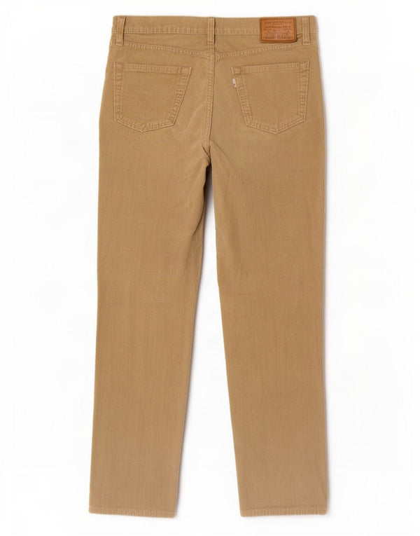Levi's Pantalon droit en velours côtelé W34 L29 Homme Beige Coton