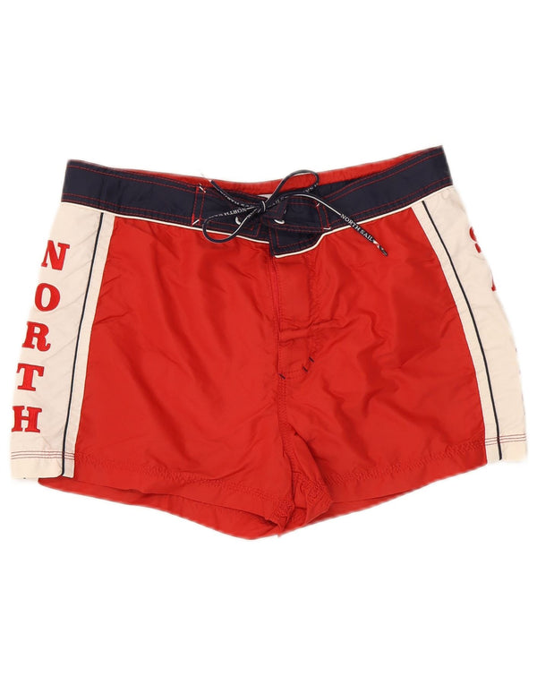 North Sails Short de Bain Graphique Homme Petit Rouge Polyamide Colorblock