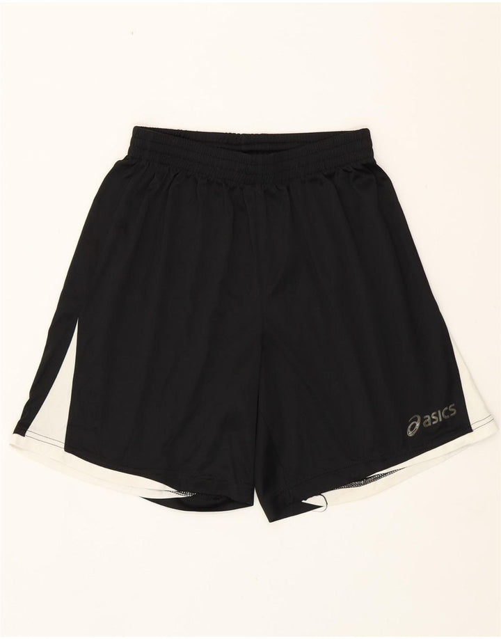 Asics Short de Sport Garçon 13-14 Ans Large Noir Colorblock Polyester