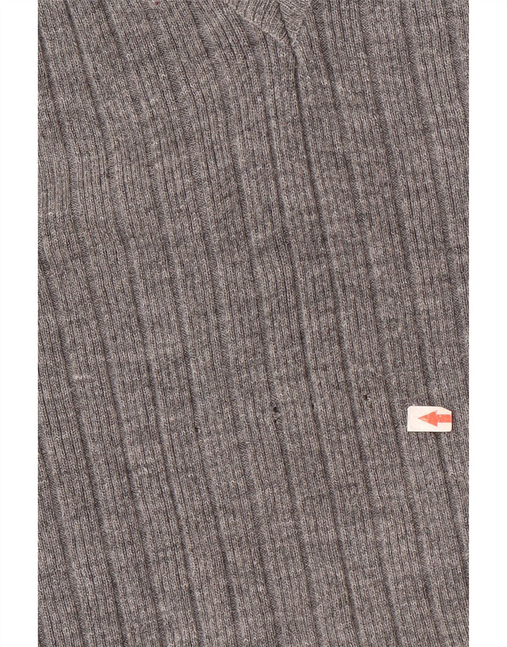 vintage Mens Vest Débardeur Petit Gris