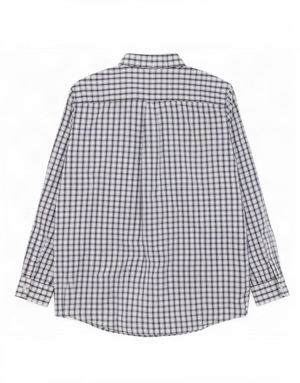 Chaps Chemise Homme XL Bleu Marine Carreaux Coton