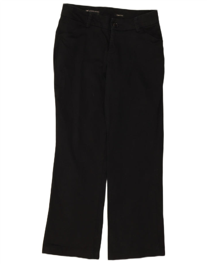 LEE Womens Modern Series Bootcut Casual Trousers US 8 Medium W30 L29 Black