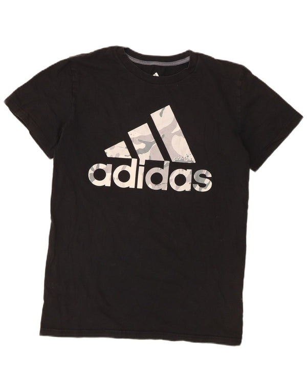 Adidas Boys Graphic T-Shirt Top 12-13 ans Grand Noir Coton