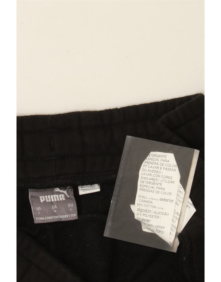 PUMA Pantalon de survêtement pour hommes Large Noir Coton