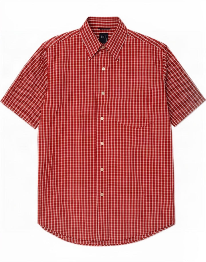 Gap Chemise à manches courtes pour hommes Petit vichy rouge