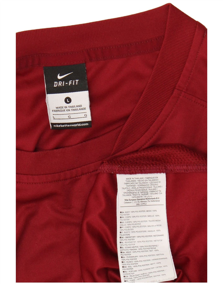 Nike T-shirt Dri Fit pour homme en polyester marron Taille L