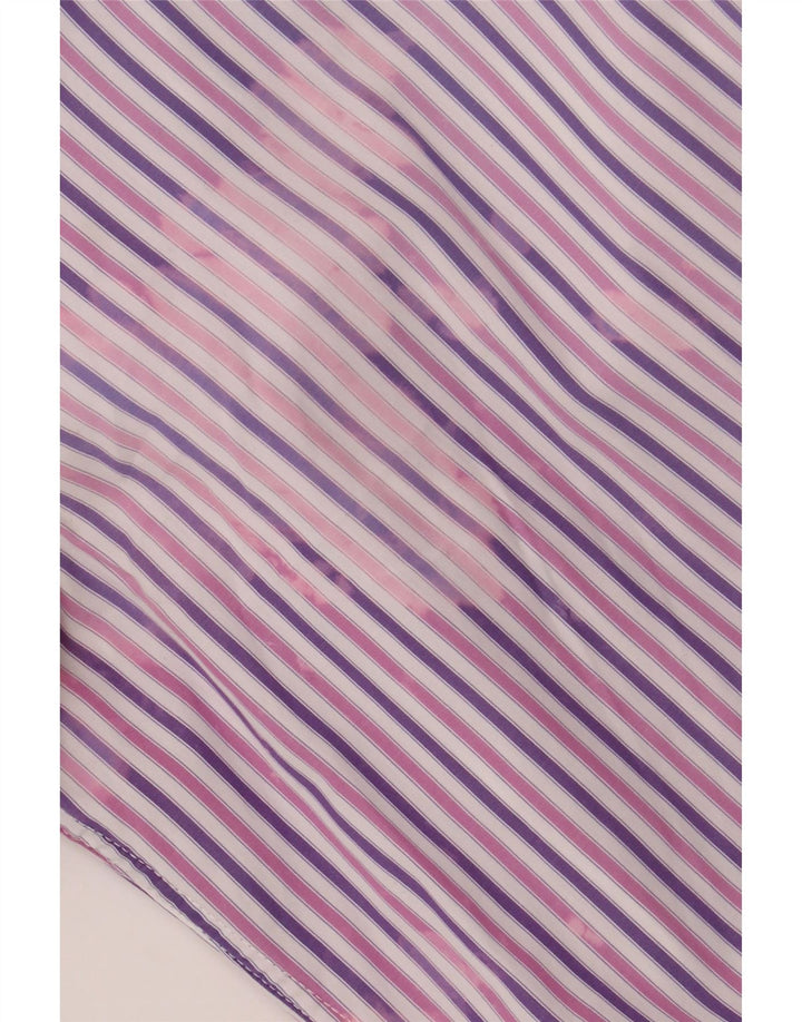 LACOSTE Chemise Homme Taille 39 Coton Rayé Violet Moyen