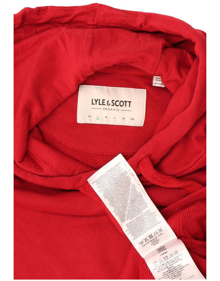 Lyle & Scott Pull à capuche pour homme en coton rouge Small