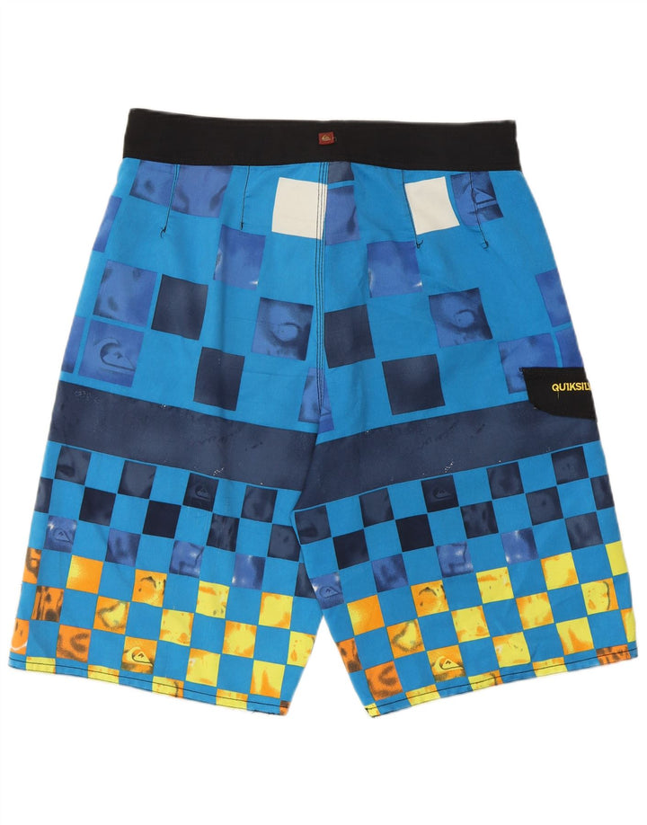 Quiksilver Short de Bain Homme Bleu Moyen Géométrique