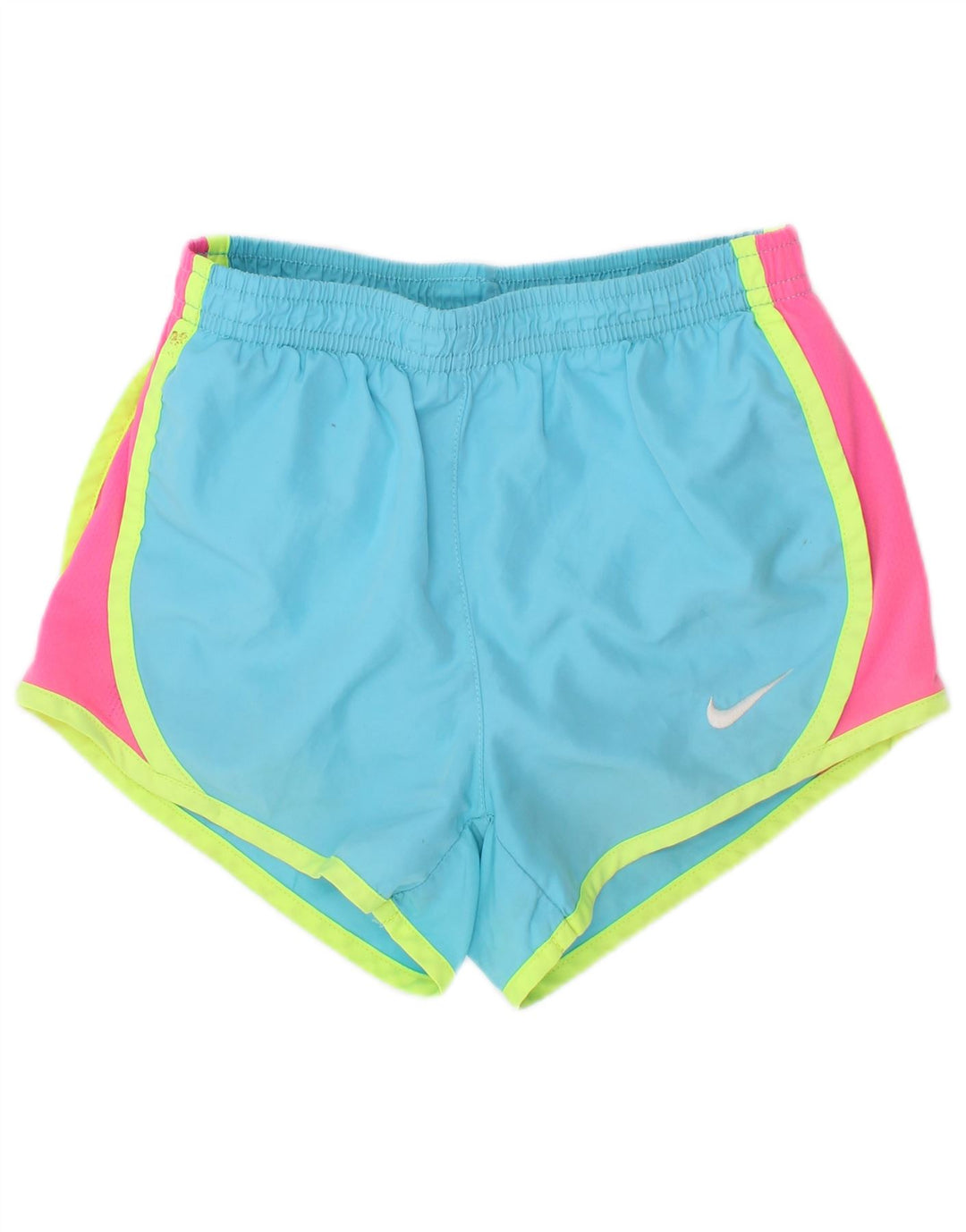 Short de sport Nike Fille 5-6 ans Polyester color block bleu moyen