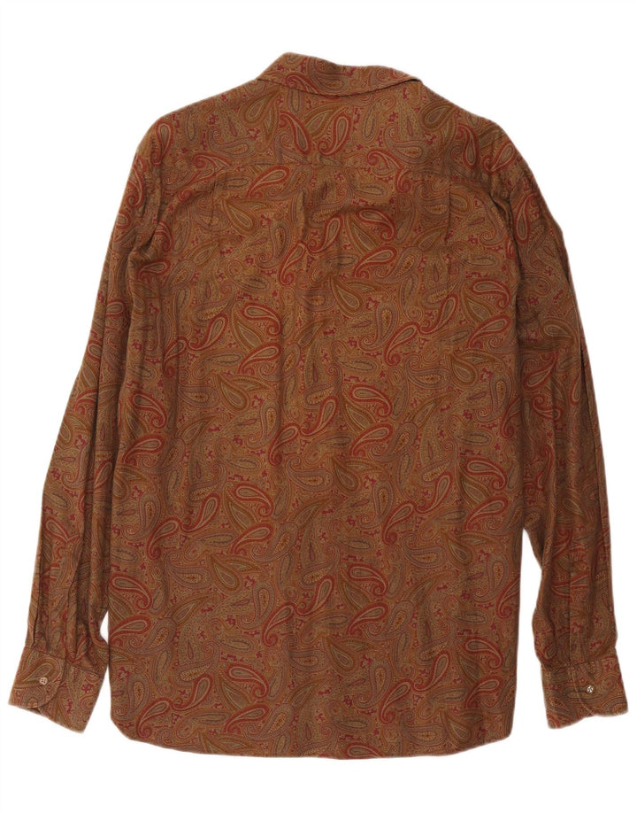 Pizzarotti Chemise Homme Marron Moyen Paisley