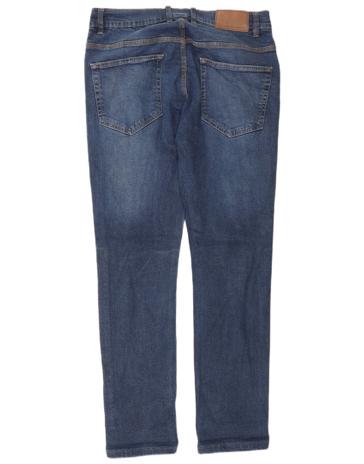 French Connection Jean Slim Homme W34 L32 Bleu Coton