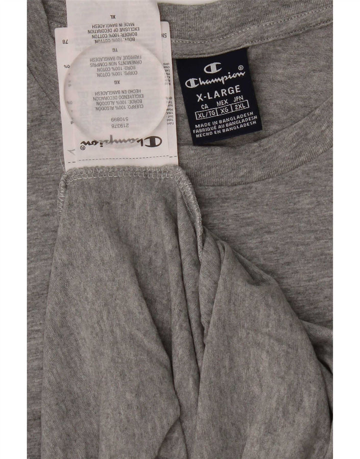 Champion Haut Homme Manches Longues XL Gris Coton