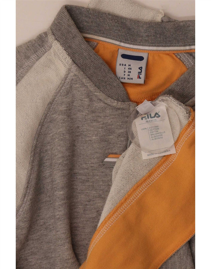 Fila Veste de survêtement pour femme IT 44 Gris moyen Colourblock Sports
