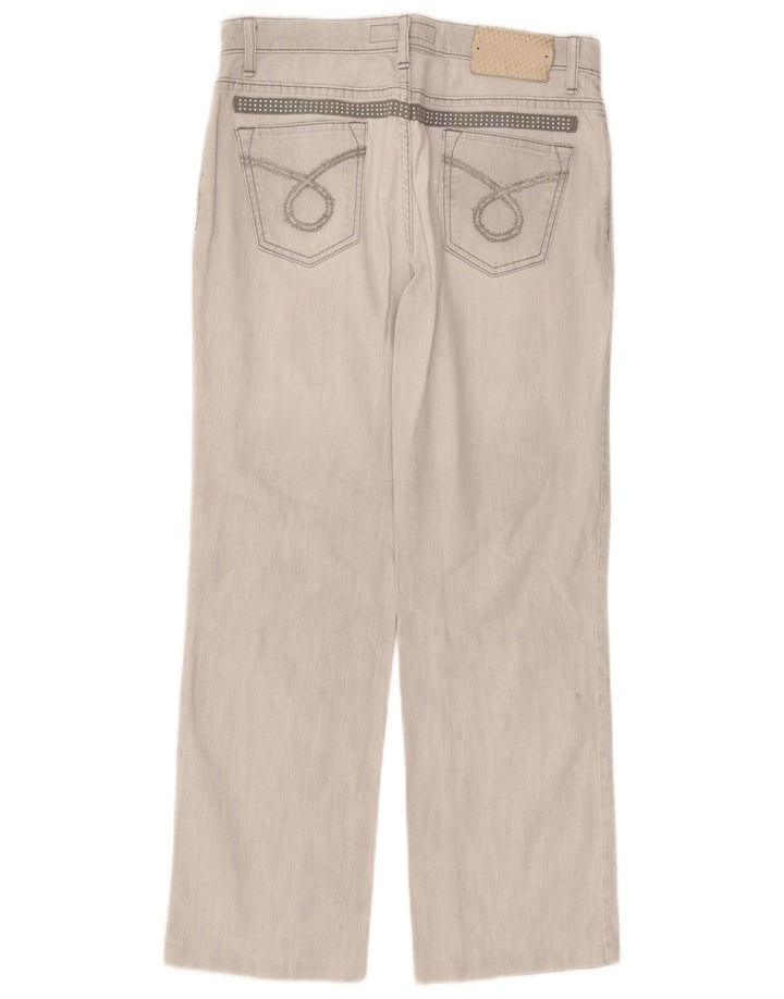 Trussardi Femme Jean Droit W30 L27 Gris Coton