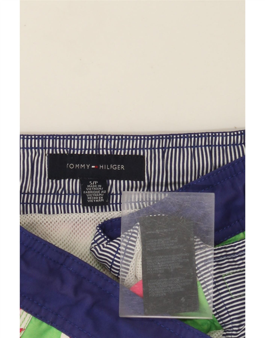 TOMMY HILFIGER Short de Bain Homme Petit Vert Floral Polyester