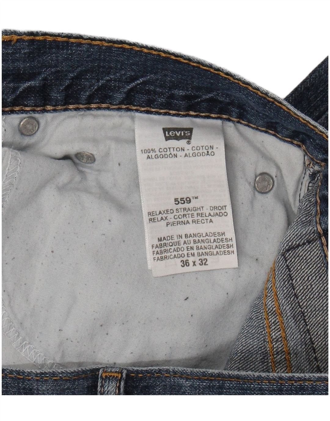 LEVI'S Jean droit 559 coupe décontractée W36 L32 homme bleu coton