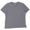 Cos T-Shirt Regular Homme Haut Large Bleu Moucheté Coton