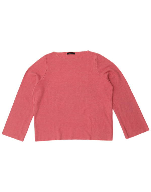 Zara Femme Trafaluc Haut Oversize Manches Longues UK 10 Petit Coton Rose